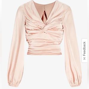 Express Twist Front Tie Back Top